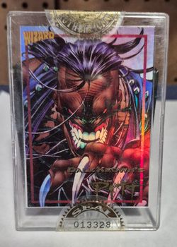 PITT 1993 WIZARD GOLD CARD #013328 WITH SEAL OF AUTHENTICITY DALE KEOWN IMAGE