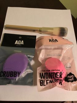 3 pic AOA studio & scrubby & brush