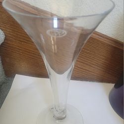 Brand New Clear Glass Trumpet Vase