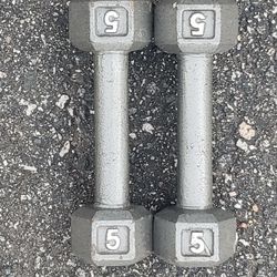 Hexagon Dumbbells-5lbs 