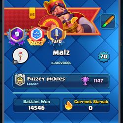 Clash Royale almost maxed account 10k + trophies’s price negotiable