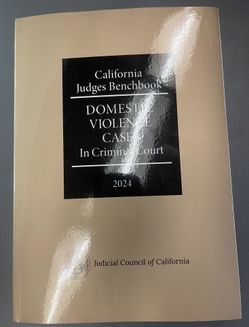 California Judges Benchbook Domestic Violence Cases In Criminal Court 2024