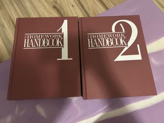 **🏡 BACK TO SCHOOL ESSENTIALS!**  Selling: **The Homework Handbook 1 & 2** (Hardcover Set) 