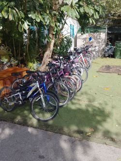 Lots of bicycles not separating