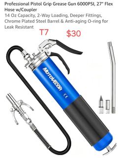 Pistol grip grease gun
