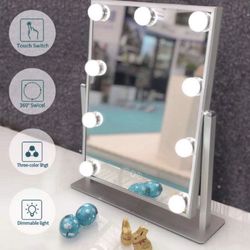 Vanity Desk Mirror With Light Bulb 