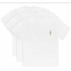 Travis Scott " White Tee 3 Pack " Size XXL 