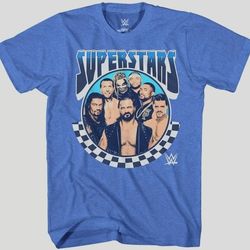 WWE Superstars Grid Roman Reigns John Cena Becky Lynch Boys Youth Shirt SZ S