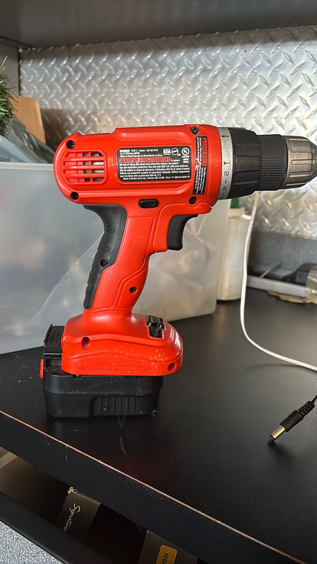 Black & Decker Power Drill Cordless GCO1200 12 V