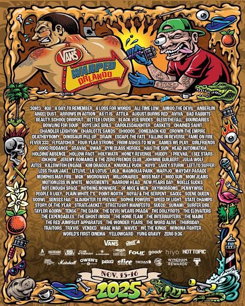 Vans Warped Tour 2025 Orlando Tickets (3x)
