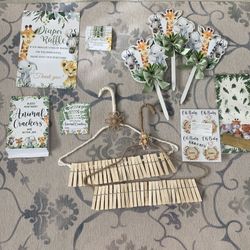 Oh Baby Safari Baby Shower decorations