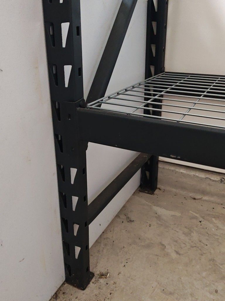 Black 5 Shelf Metal Storage Rack