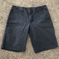 Aeropostale Men’s Classic Chino Shorts 9.5" Navy Size 32