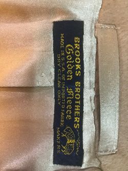 Brooks Brothers Tan Double Breasted Overcoat - Camel Hair