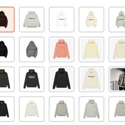 ESSENTIAL HOODIE Mutli Color All Sizes SHIP ONLY 