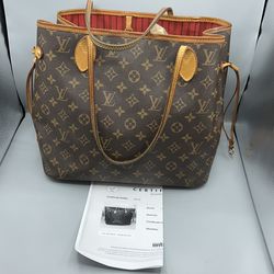 Louis Vuitton neverfull MM red interior