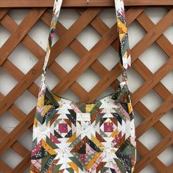 Heather Sue Sews Patchwork Crossbody Bag 13x12in NEW