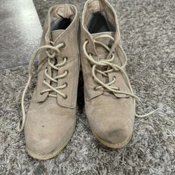 Tan Heels Boots (size 6.5)