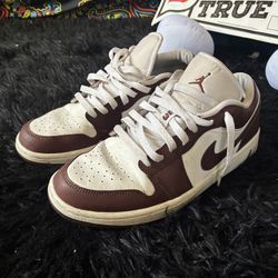 Air Jordan 1 Low White Brown ‘Mocha’ Size 10 - Used
