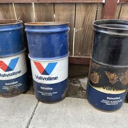 Valvoline Oil Drum barrels