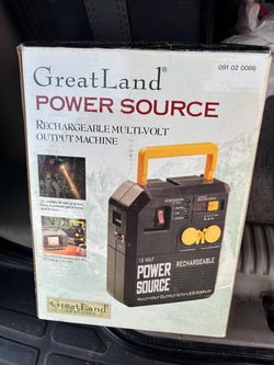 GreatLand 12V Rechargeable Power Source
