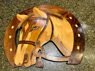 Wooden Horse Wall   Decor