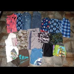 boys sz 8 lot tops shorts oants