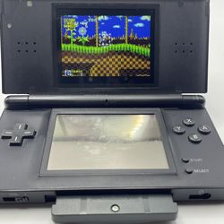 Jet Black Nintendo DS Lite With Case & Extras 