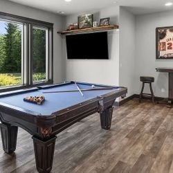 8’ Brunswick Allenton Pool Table w/ Tuscana Finish and Ping Pong Topper