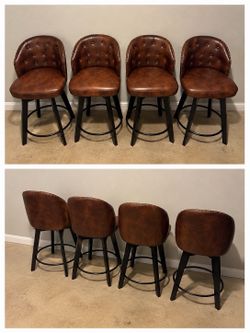 Brown bar chairs