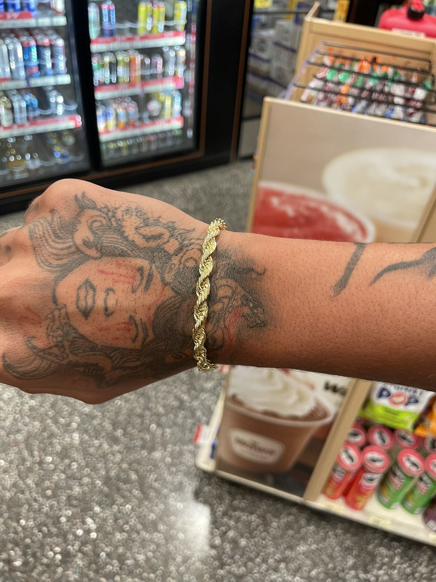 14k Rope Braclet Stamped