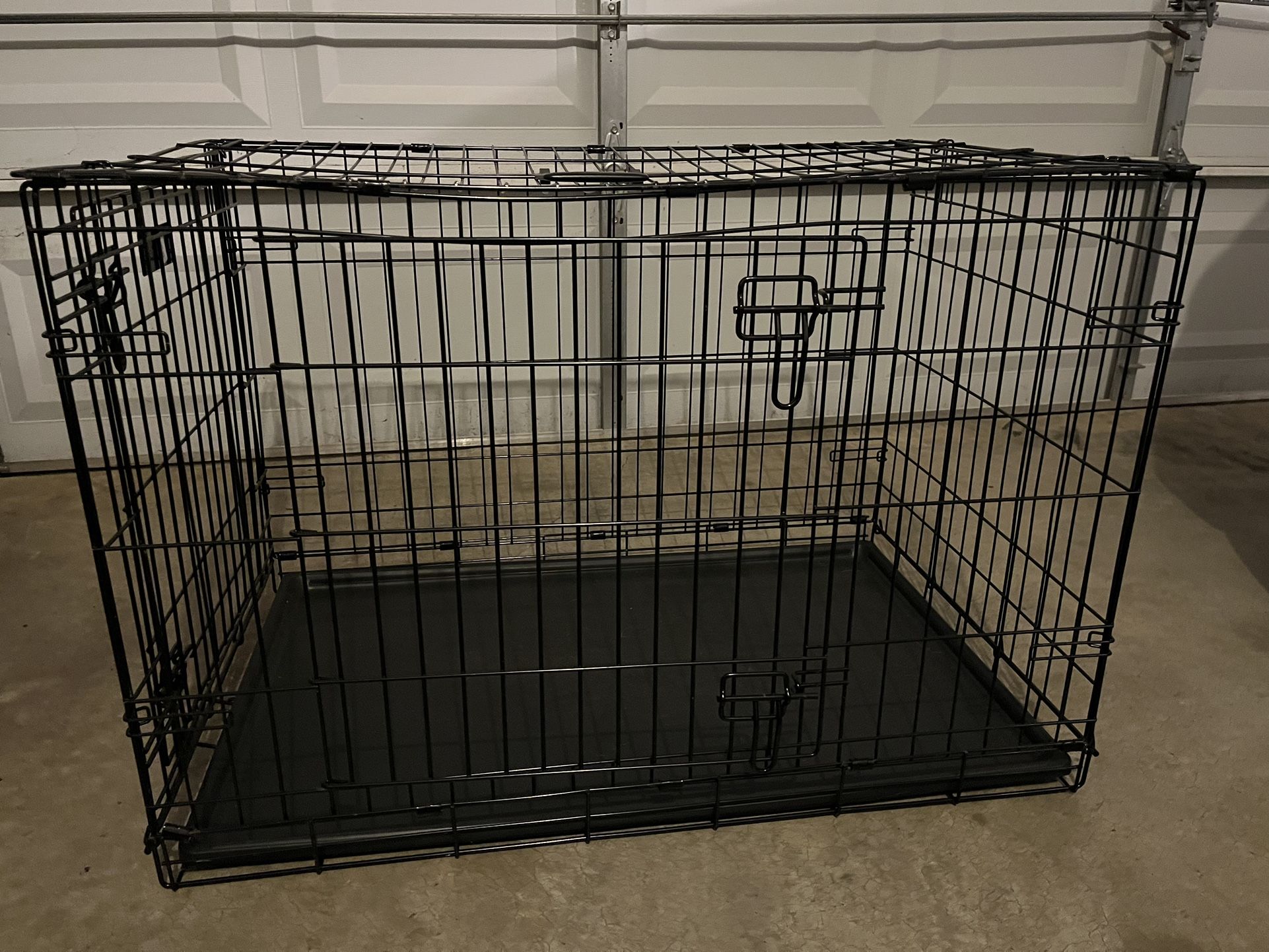 Dog Crate Double Door Collapsible 