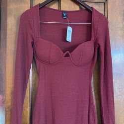 Burgundy Windsor Dress NWT