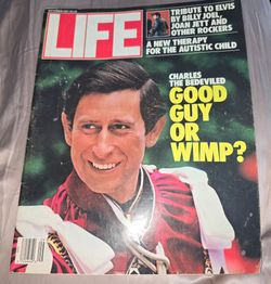 VINTAGE 1987 LIFE MAGAZINE KING PRINCE CHARLES QUEEN ELIZABETH ENGLAND ELVIS G