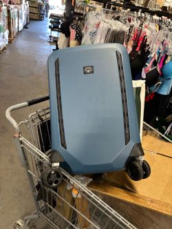 New OSPREY Transporter Hardside 22”/40L Carry On Luggage, Venturi Blue, 8 wheels