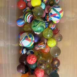 64 Assorted Bouncy Balls – Fun Mix of Colors & Sizes