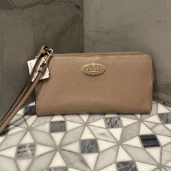 Coach Wristlet/ Wallet Taupe/ Tan with tags