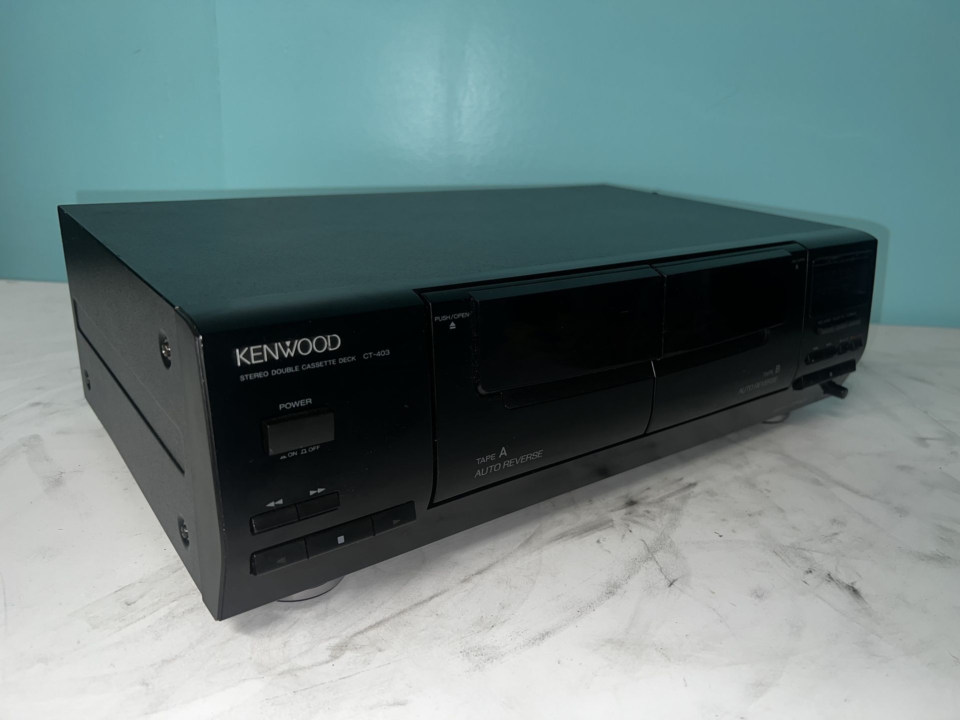 Kenwood CT-403 Stereo Double Cassette Deck Tape Player