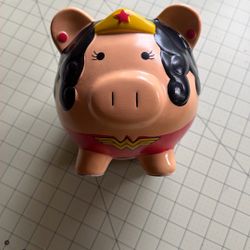 Wonder Woman Ceramic Piggy Bank