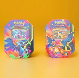 Pokémon TCG: Mega Charizard X + Y ex Tin Bundle (2 Tins