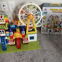 Amusement Park Building Block Set Like New