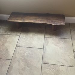 Rustic Wood Bench 