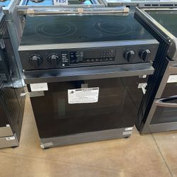 Samsung Bespoke Electric Slide In Stove 30 Inch