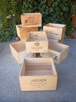 Wine Creates $5 Each Different Sizes Aound 11" X  7 1/2" X 13"