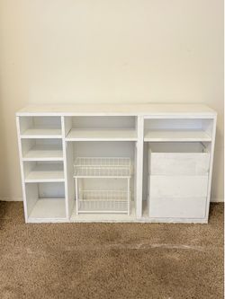 White Furniture with Organizers