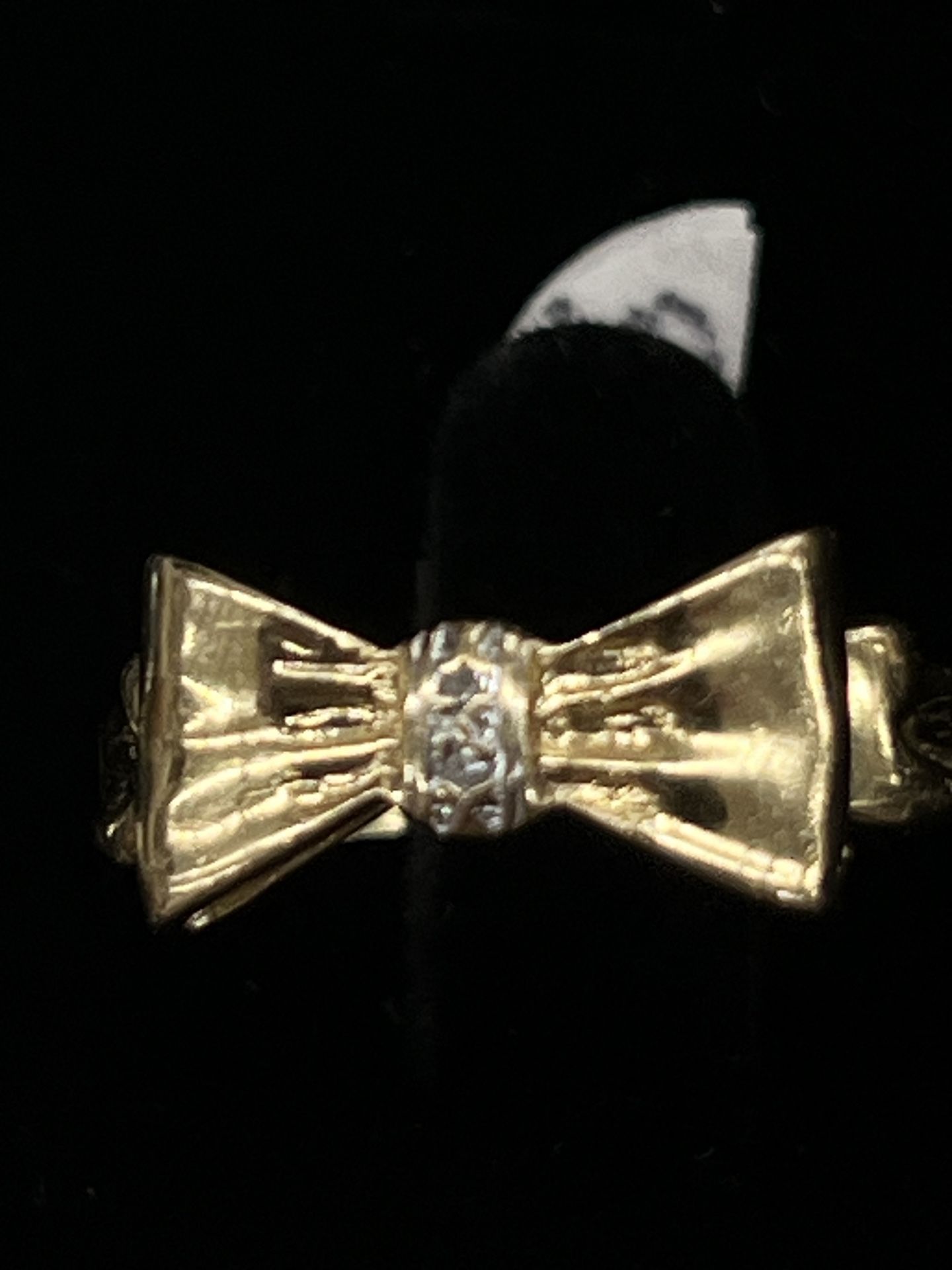 $225 Bow Yellow Gold Ring