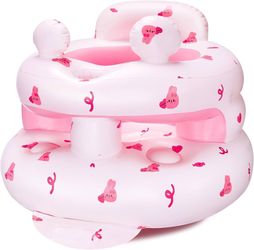 Brand new in box Inflatable Baby Seat for Babies 3-36 Months，[Squeaky Sound & Anti-Fall Design] Inflatable Chair with Sound-Making Ears, Baby Seat for