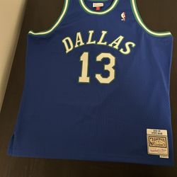 Steve Nash Dallas Mavericks 1998-99 Blue Swingman Player Jersey