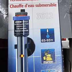 Box Of 5 EHEIM Jager Aquarium Thermostat Heaters 50W, Black
