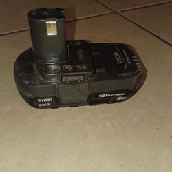RYOBI 2 amp Battery